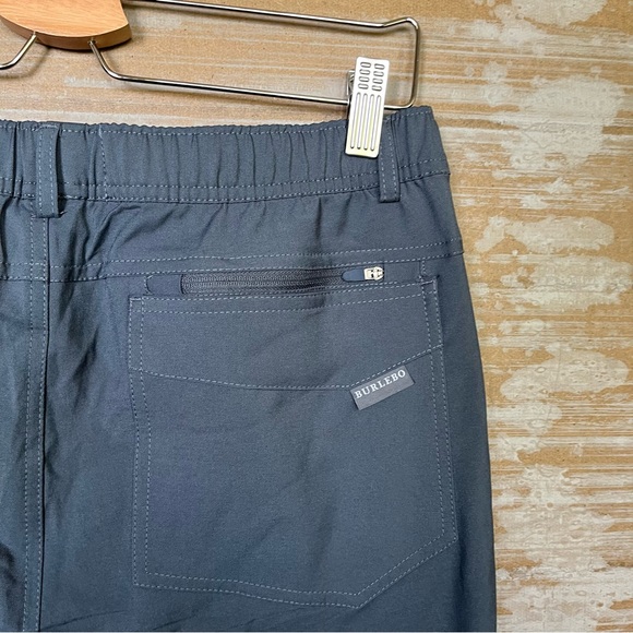 Burlebo River Rock Performance Pants Gray Stretch Athleisure Mens S - Picture 6 of 6